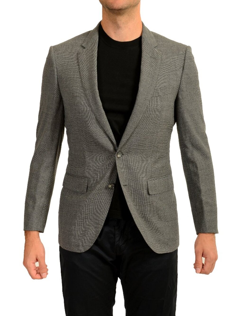Hugo Boss Men's "T-Heel2" 100% Wool Gray Sport Coat Blazer US 36R IT 46R